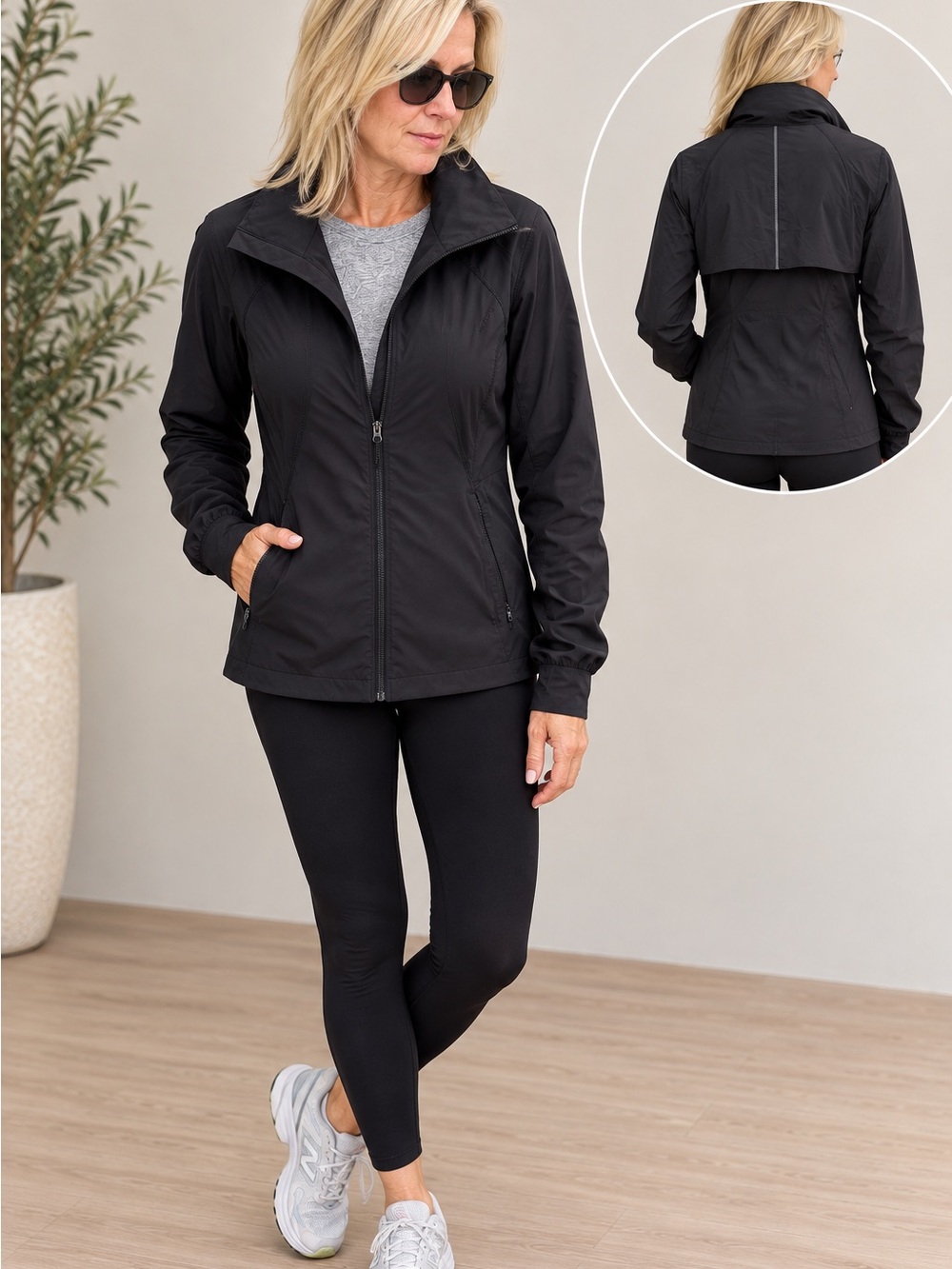 lululemon athletica Black Lightweight Zip Jacket
